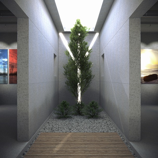 beton architektoniczny na ścianie