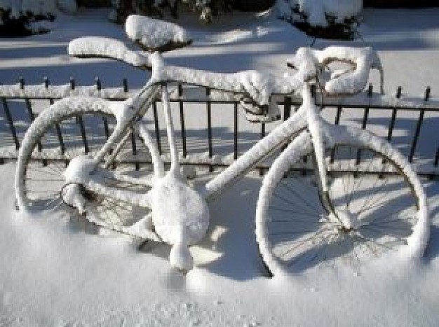 zima na rowerze